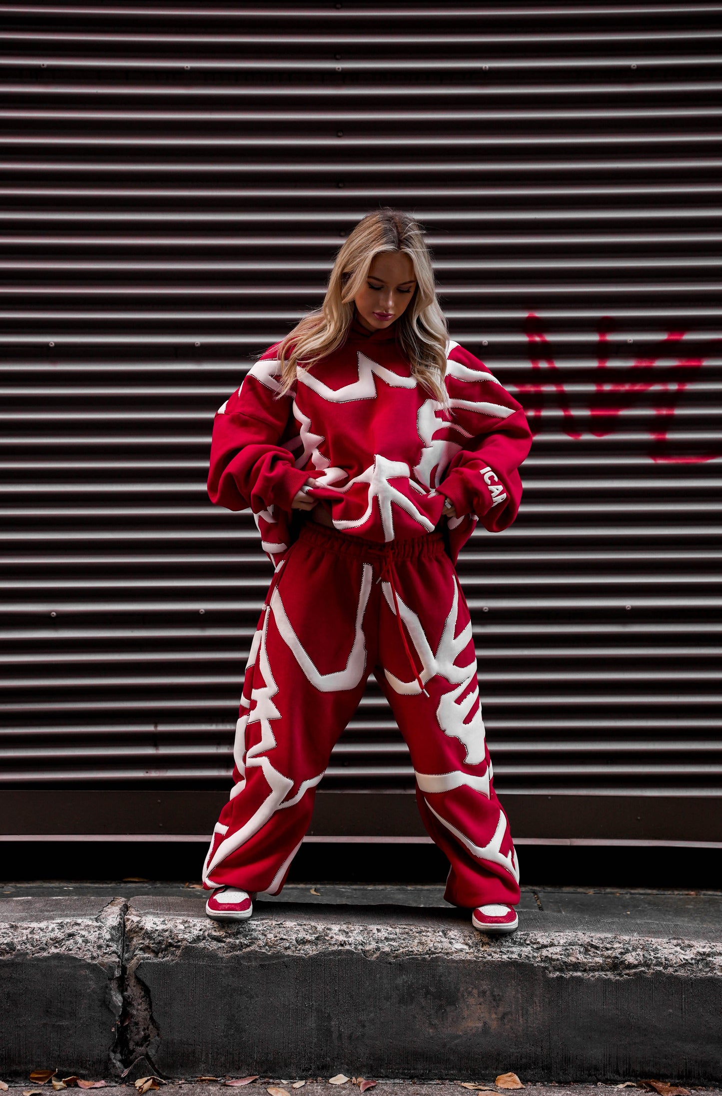 Red Rhinestone Sweatshirt (PRE-ORDER)