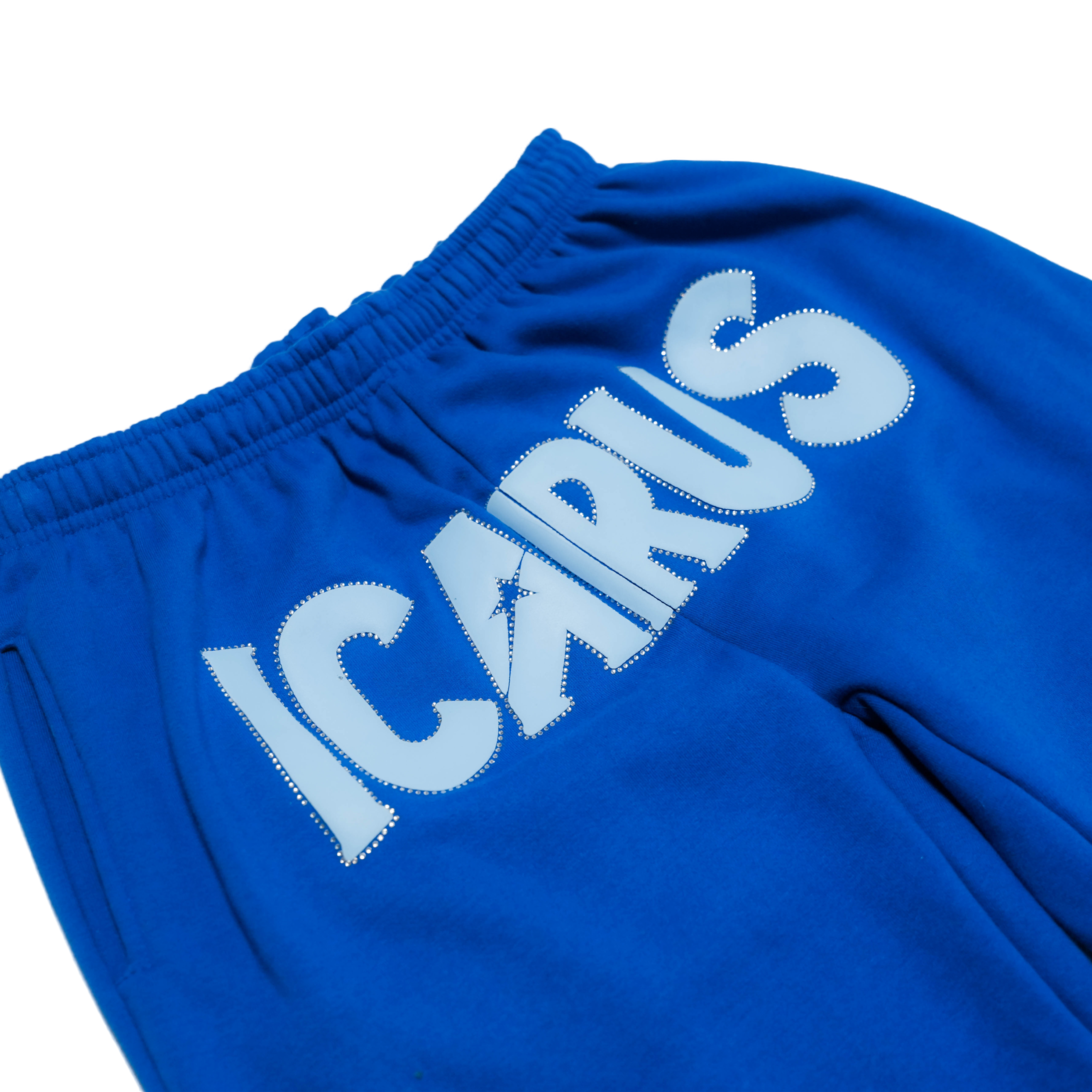 Altura Blue Puff Rhinestone Sweatpants