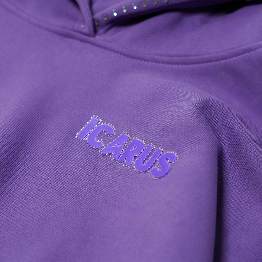 Altura Purple Puff Rhinestone Sweatshirt