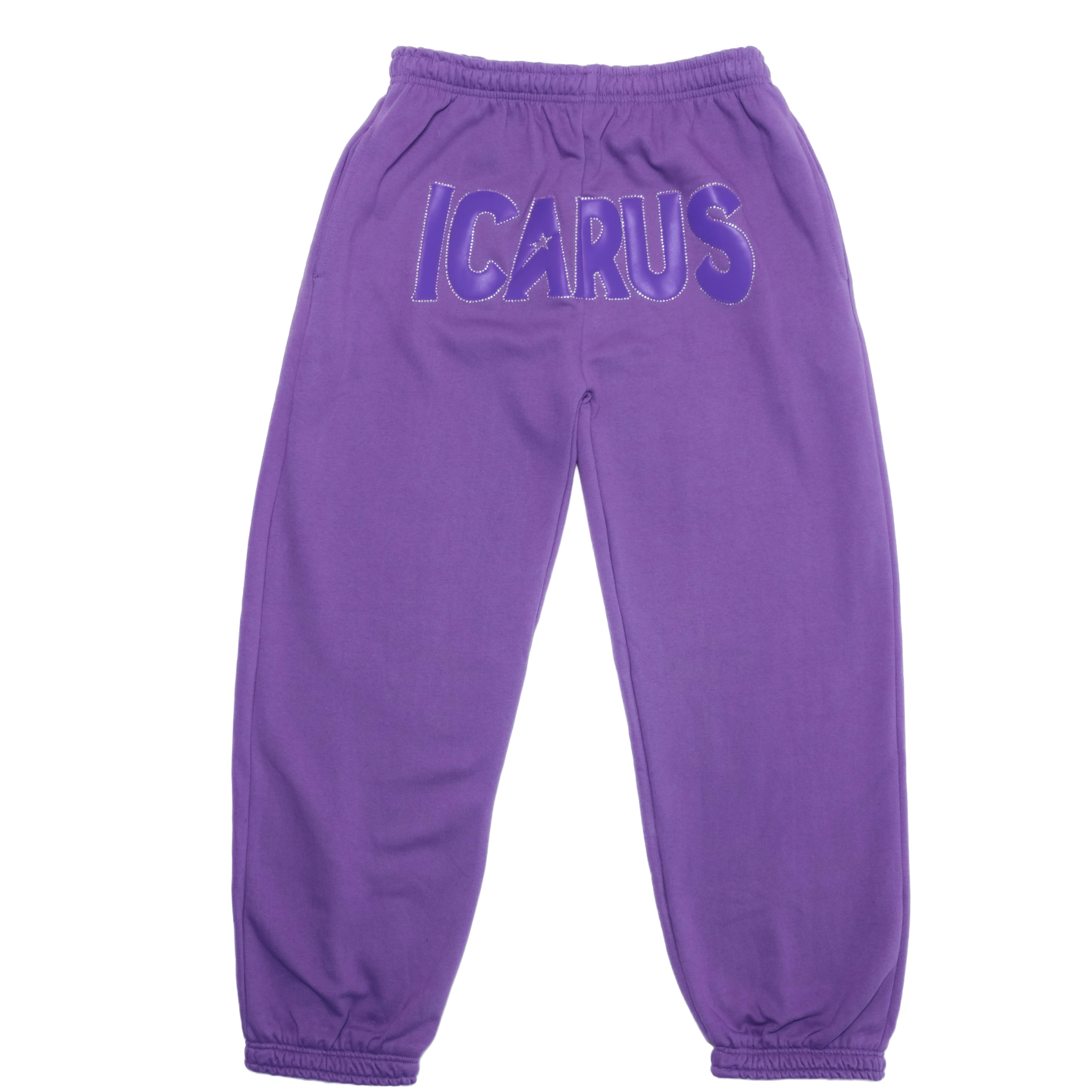Altura Purple Puff Rhinestone Sweatpants