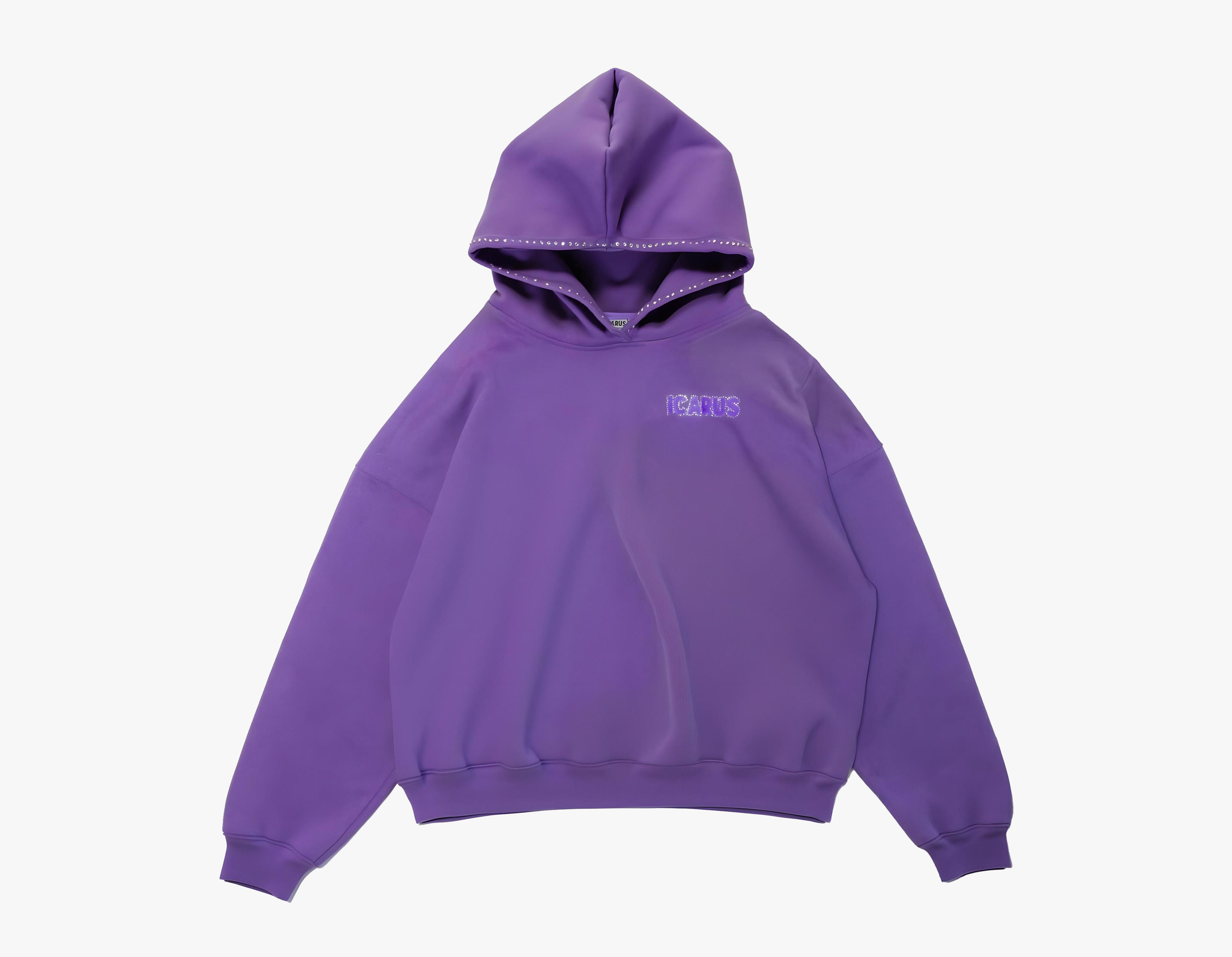 Altura Purple Puff Rhinestone Sweatshirt