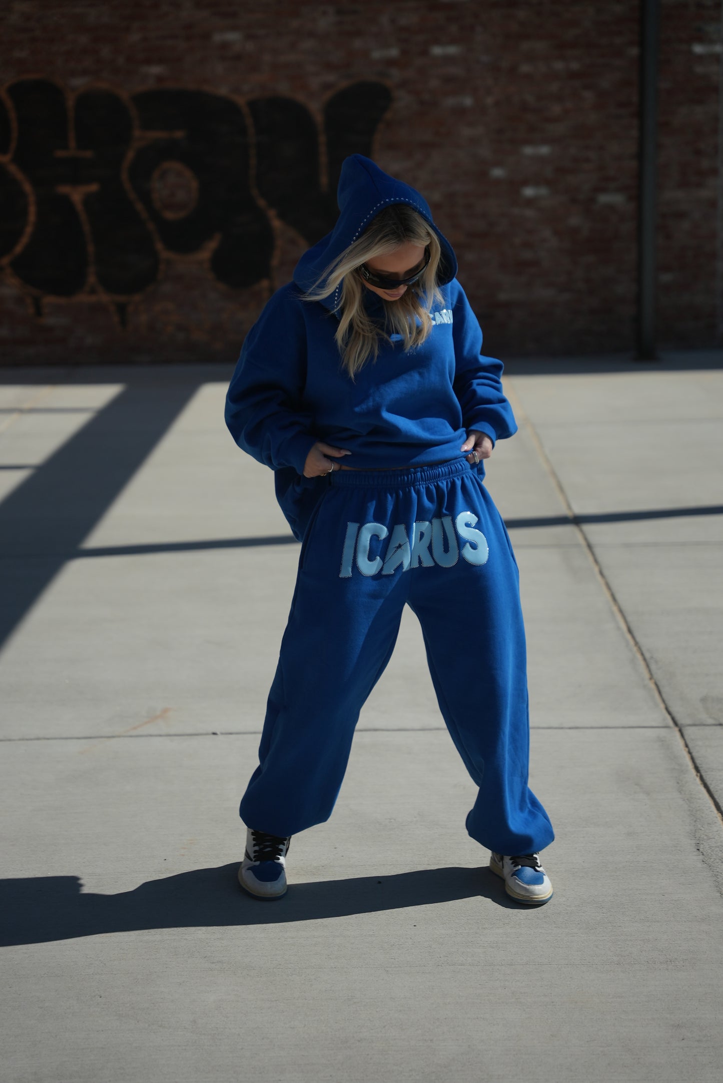 Royal Blue Rhinestone Sweatshirt