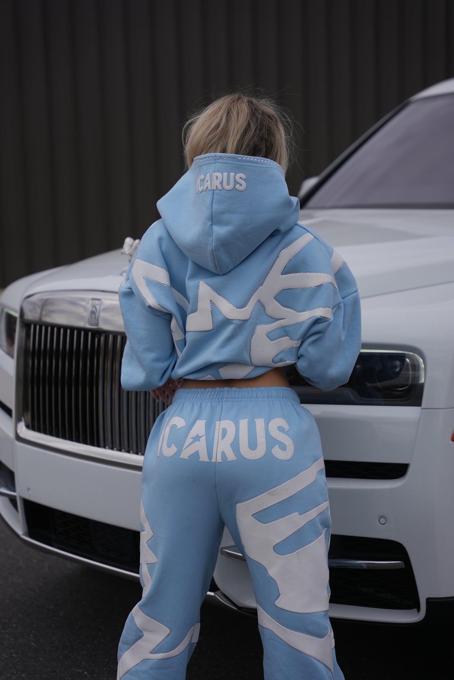 Baby Blue Rhinestone Sweatshirt