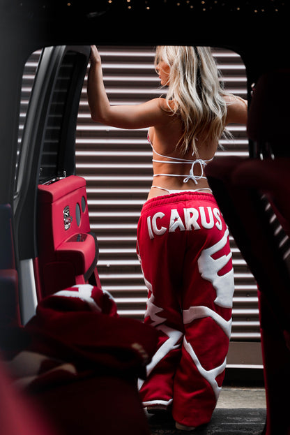 Red Rhinestone Sweatpants (PRE-ORDER)