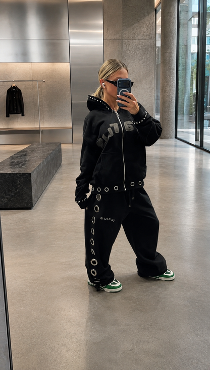 Eyelet & Stud Sweatshirt