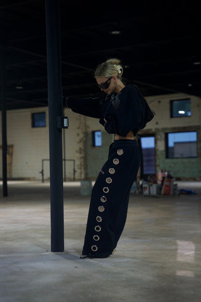 Pantalones de chándal con ojales