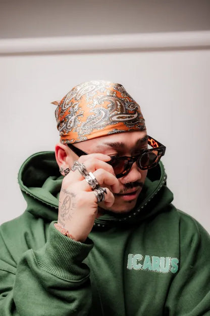 Green Rhinestone Sweatshirt