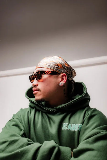 Green Rhinestone Sweatshirt