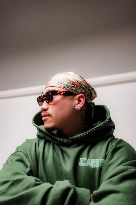 Green Rhinestone Sweatshirt