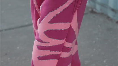Pink Rhinestone Sweatshirt