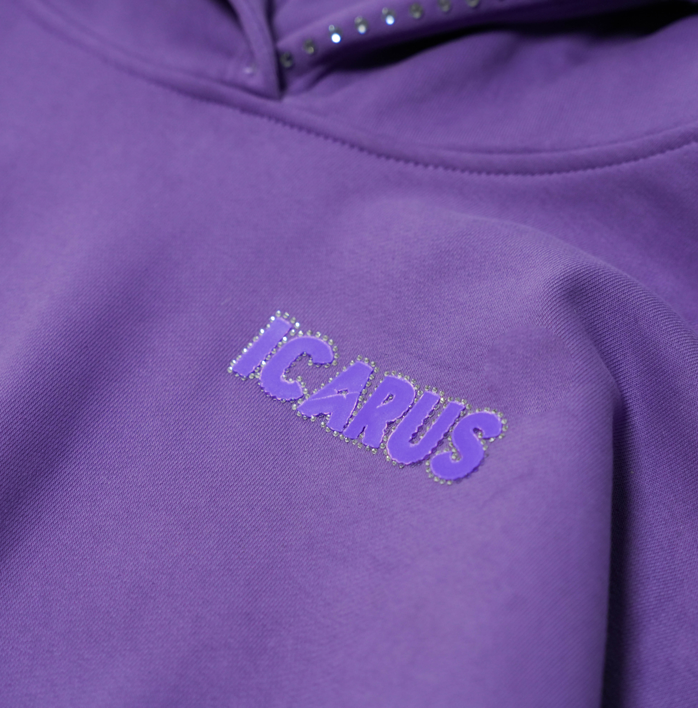 Altura Purple Puff Rhinestone Sweatshirt